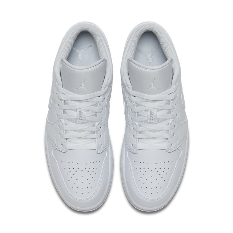 Nike Air Jordan 1 Low Triple White Logo (GS)