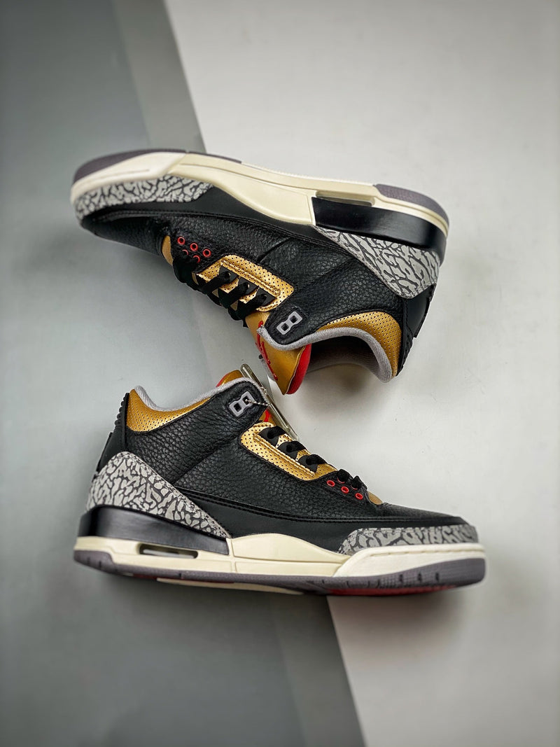 Tênis Nike Air Jordan 3 Retro "Black Gold"