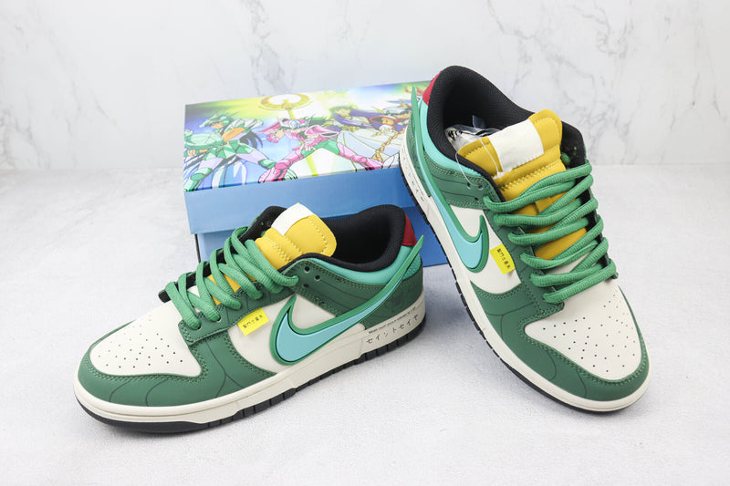 Saint Seiya x Nike Dunk Low Custom White Green