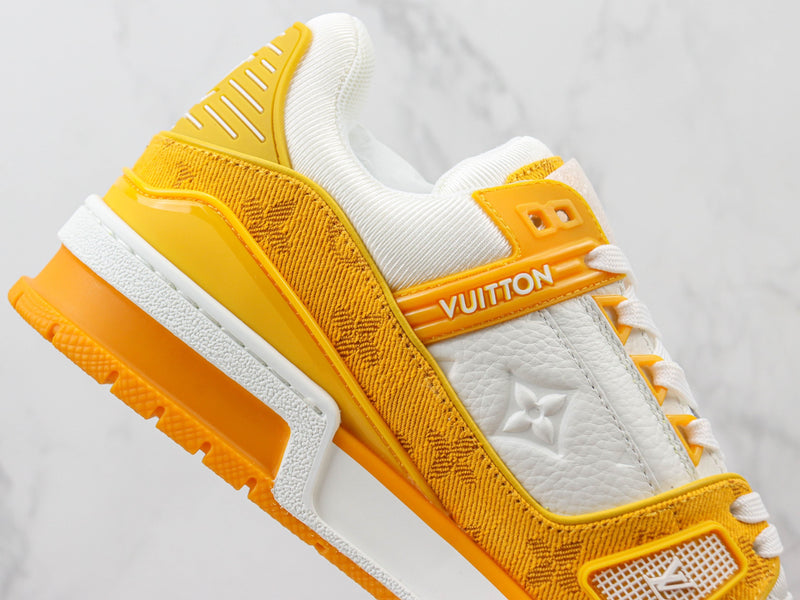 Louis Vuitton LV Trainer White Yellow