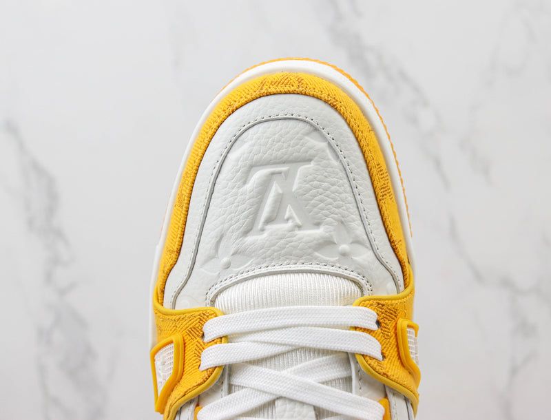 Louis Vuitton LV Trainer White Yellow