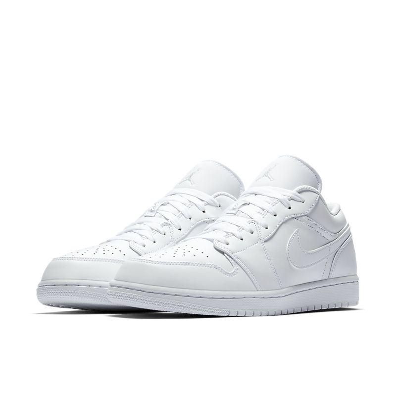 Nike Air Jordan 1 Low Triple White Logo (GS)