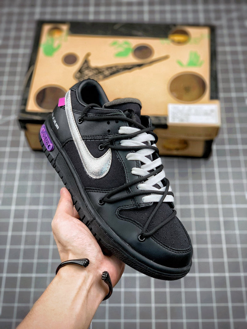 Tênis Nike SB Dunk Low x Off-White 'The 50 - Black'