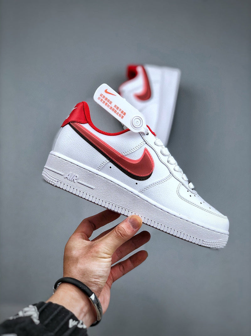 Nike Air Force 1 Low Double Swoosh Bright Crimson (GS)