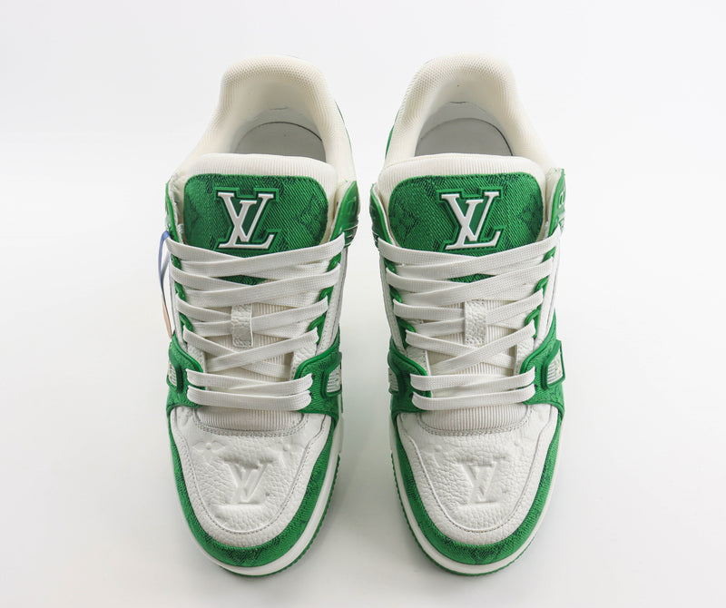 Louis Vuitton LV Trainer White Green