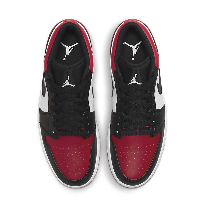 Nike Air Jordan 1 Low Bred Toe Sneakers