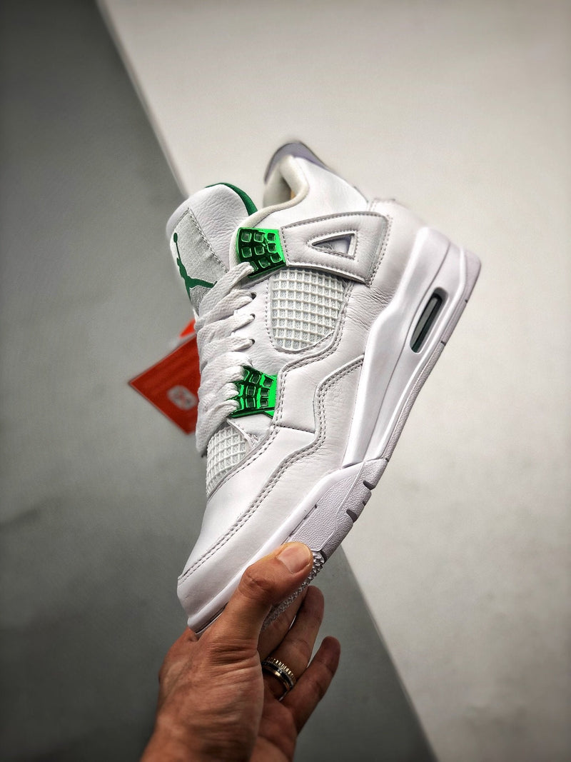 Nike Air Jordan 4 "Green Metallic" Sneakers