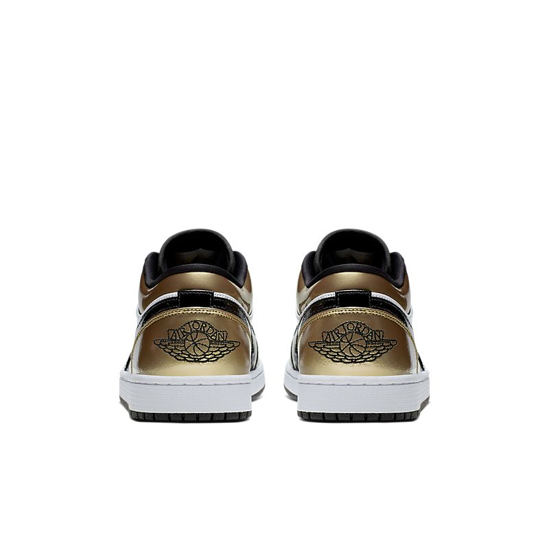 Nike Air Jordan 1 Low Gold Toe Sneakers