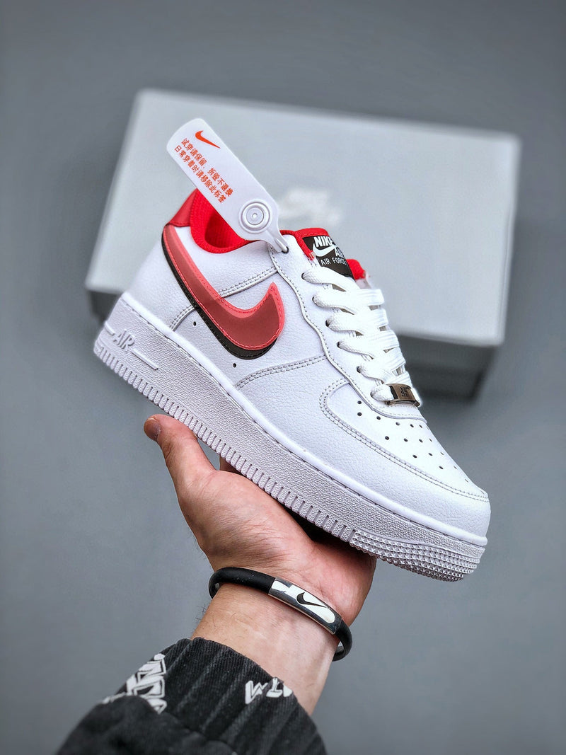 Nike Air Force 1 Low Double Swoosh Bright Crimson (GS)