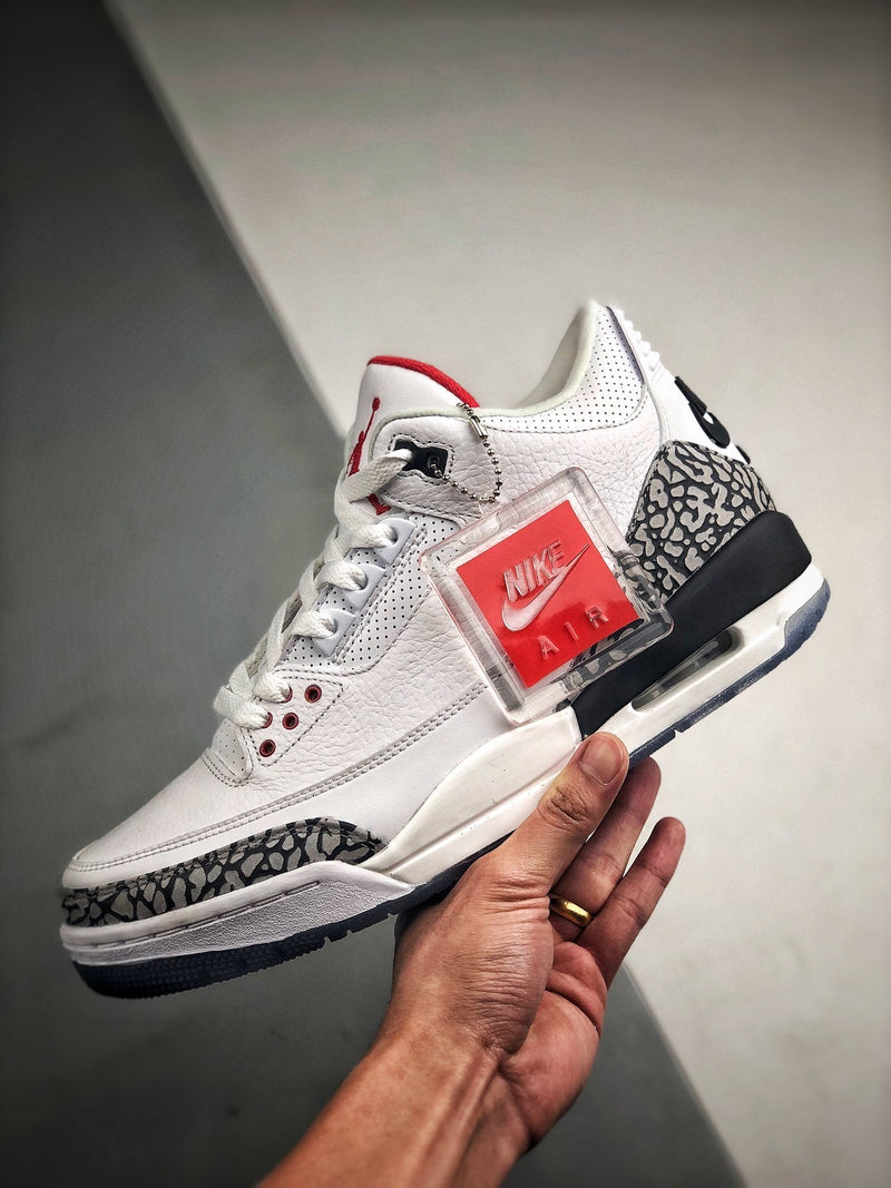 Tênis Nike Air Jordan 3 Retro "Free Throw Line White Cement"