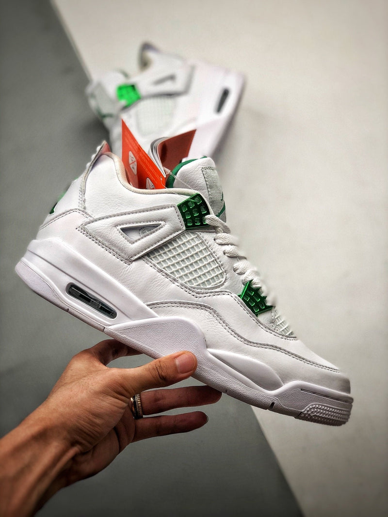 Nike Air Jordan 4 "Green Metallic" Sneakers