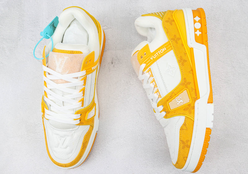 Louis Vuitton LV Trainer White Yellow