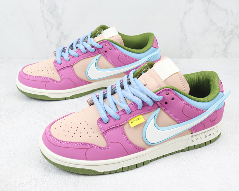 Saint Seiya x Nike Dunk Low Custom Purple Pink White