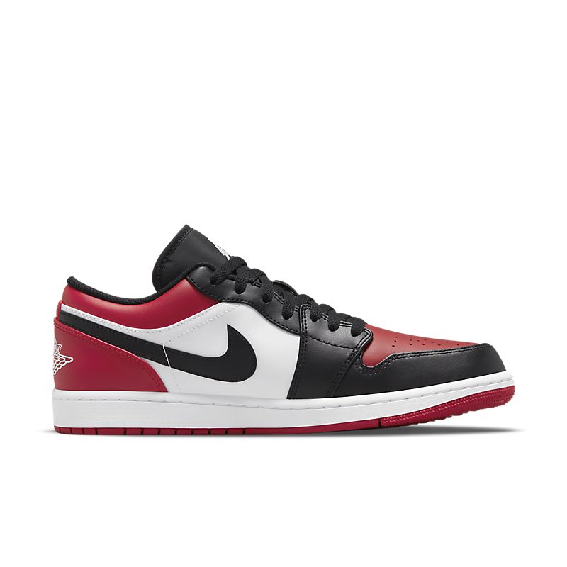 Nike Air Jordan 1 Low Bred Toe Sneakers