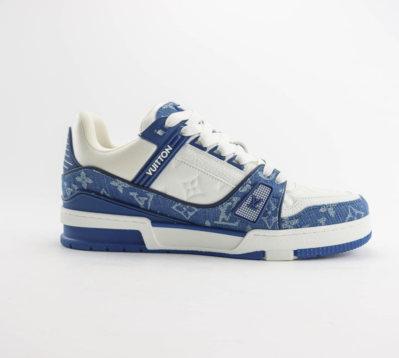 Louis Vuitton LV Trainer White Blue