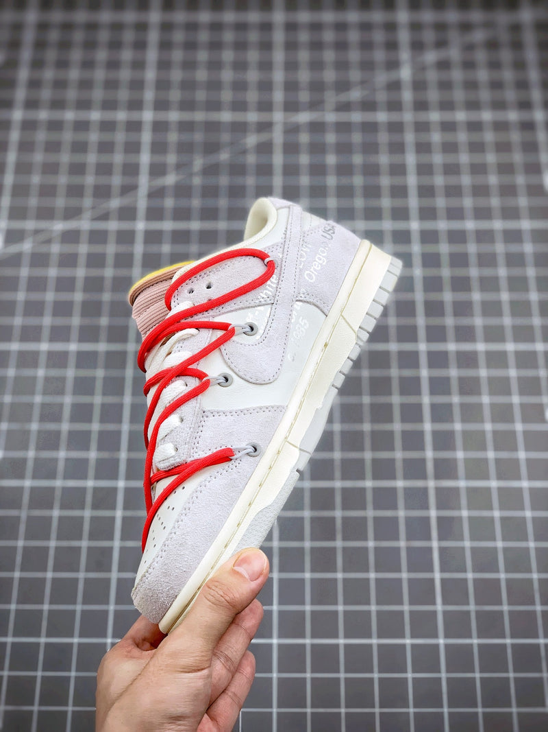 Tênis Nike SB Dunk Low x Off-White 'The 50 - Red'