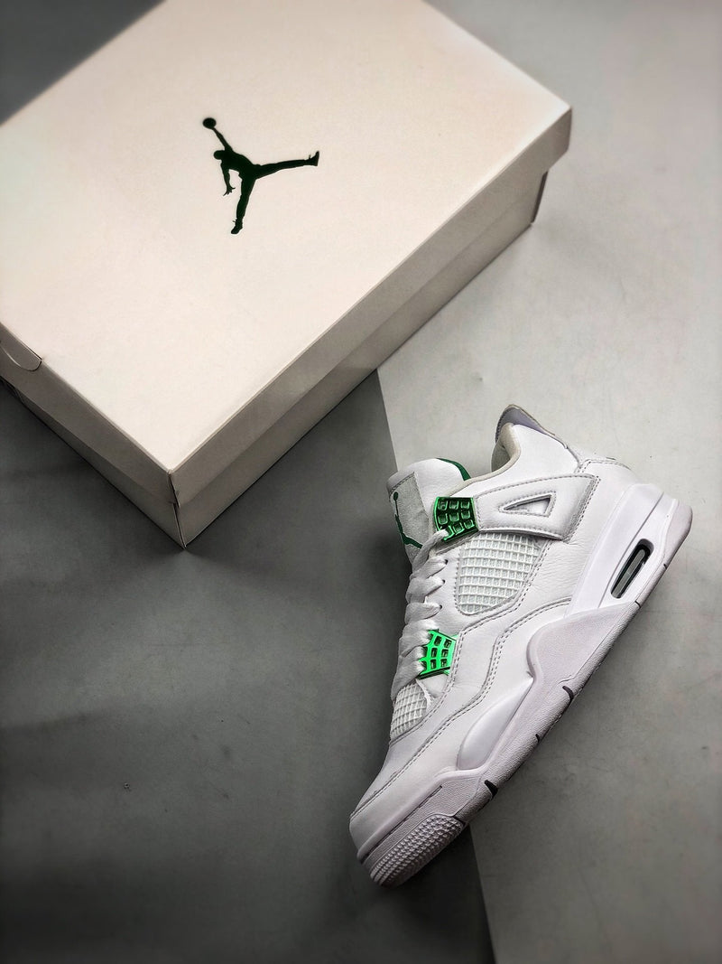 Nike Air Jordan 4 "Green Metallic" Sneakers