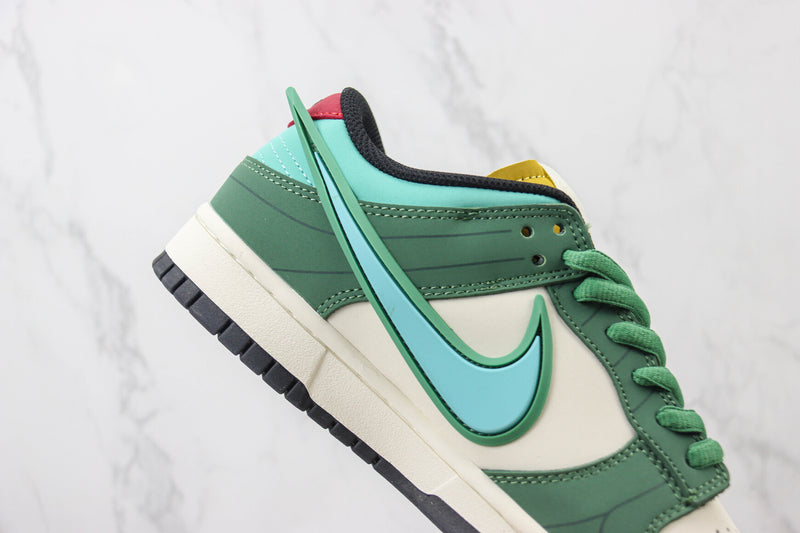 Saint Seiya x Nike Dunk Low Custom White Green