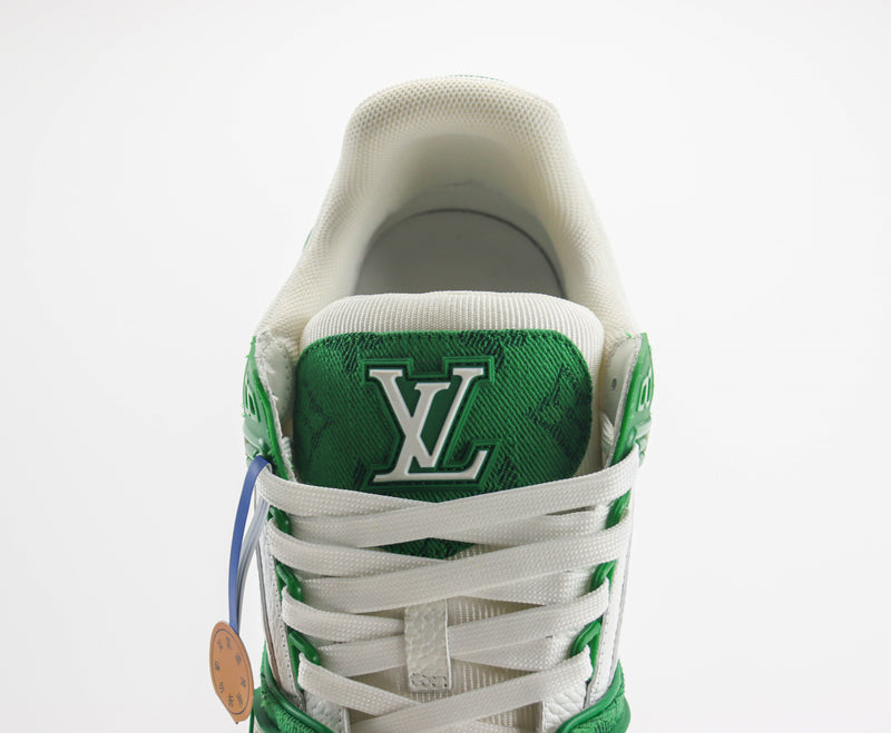 Louis Vuitton LV Trainer White Green