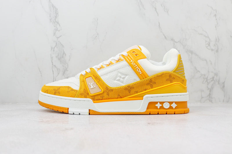 Louis Vuitton LV Trainer White Yellow