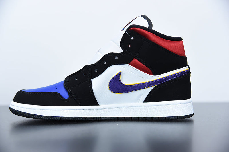 Tênis Nike Air Jordan 1 Mid "Lakers Top 3"