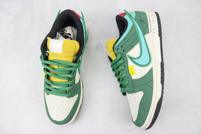 Saint Seiya x Nike Dunk Low Custom White Green