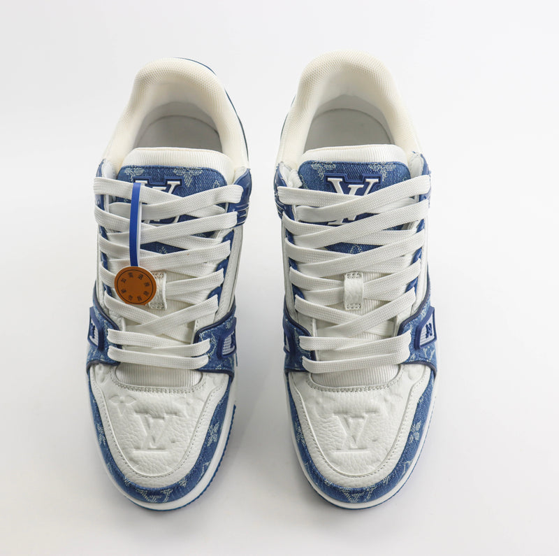 Louis Vuitton LV Trainer White Blue