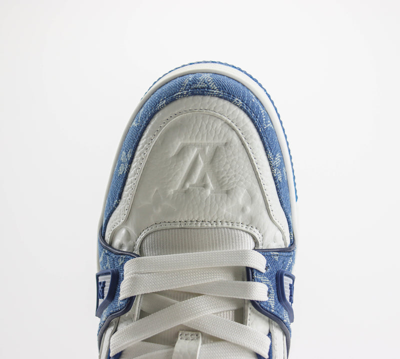 Louis Vuitton LV Trainer White Blue