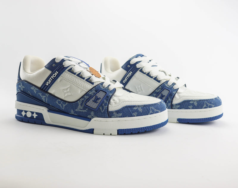 Louis Vuitton LV Trainer White Blue