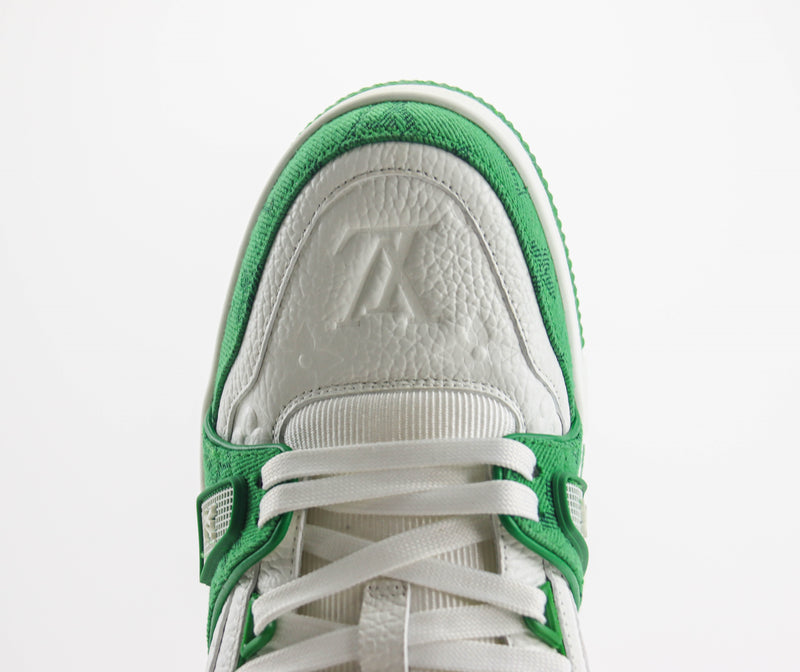 Louis Vuitton LV Trainer White Green