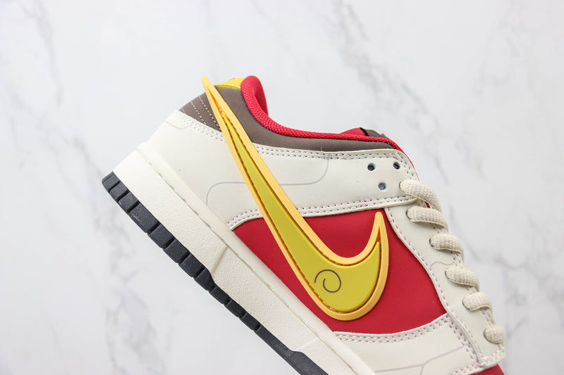 Saint Seiya x Nike Dunk Low Custom White Red Gold