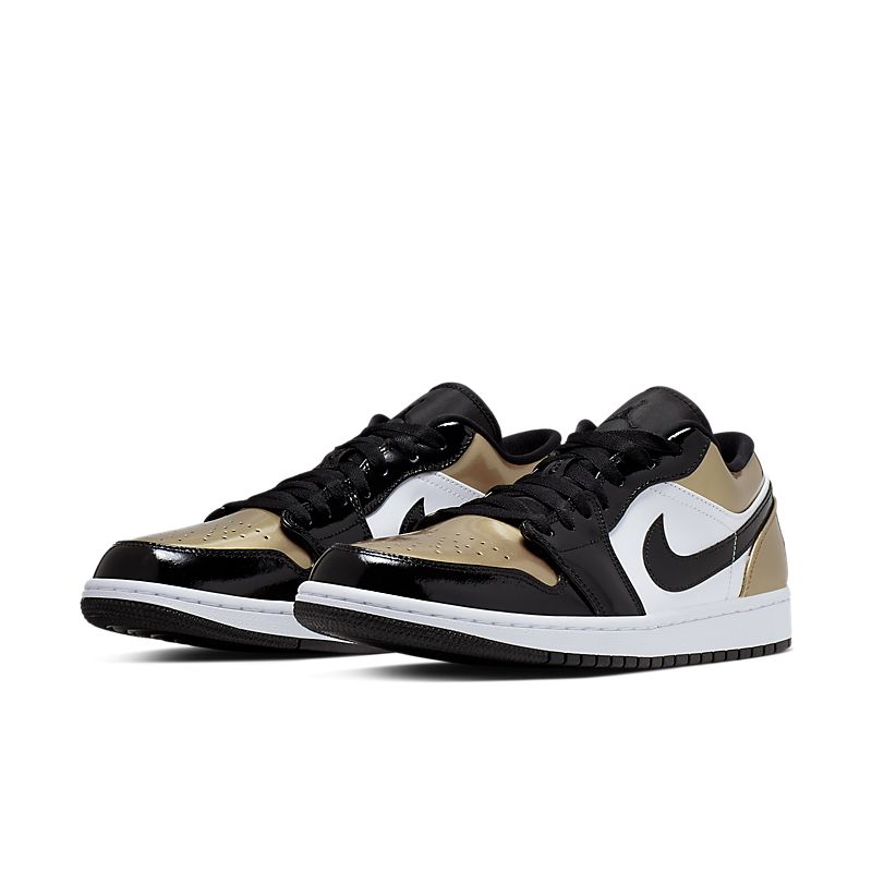 Nike Air Jordan 1 Low Gold Toe Sneakers