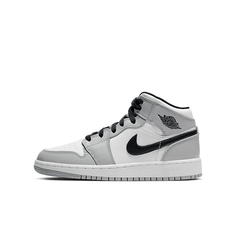 Nike Air Jordan 1 Mid Light Smoke Gray (GS)