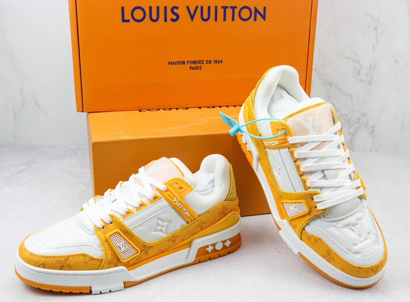 Louis Vuitton LV Trainer White Yellow