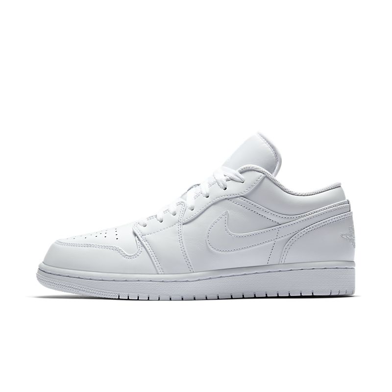 Nike Air Jordan 1 Low Triple White Logo (GS)