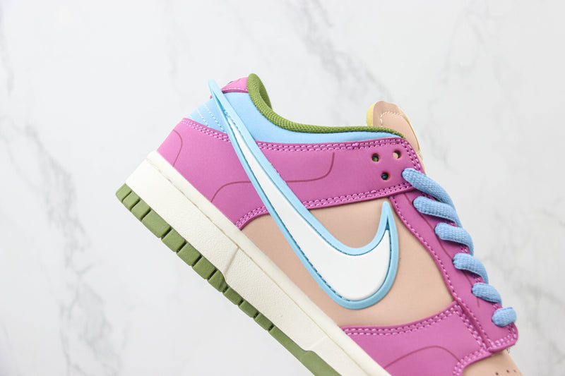 Saint Seiya x Nike Dunk Low Custom Purple Pink White