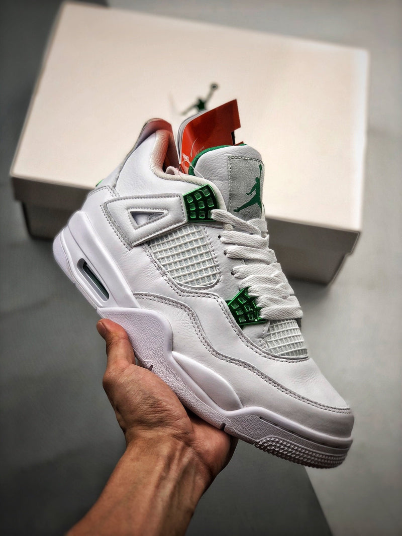 Nike Air Jordan 4 "Green Metallic" Sneakers