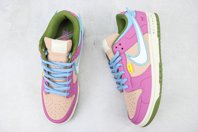 Saint Seiya x Nike Dunk Low Custom Purple Pink White