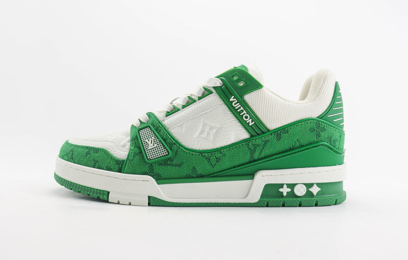 Louis Vuitton LV Trainer White Green