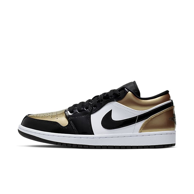 Nike Air Jordan 1 Low Gold Toe Sneakers