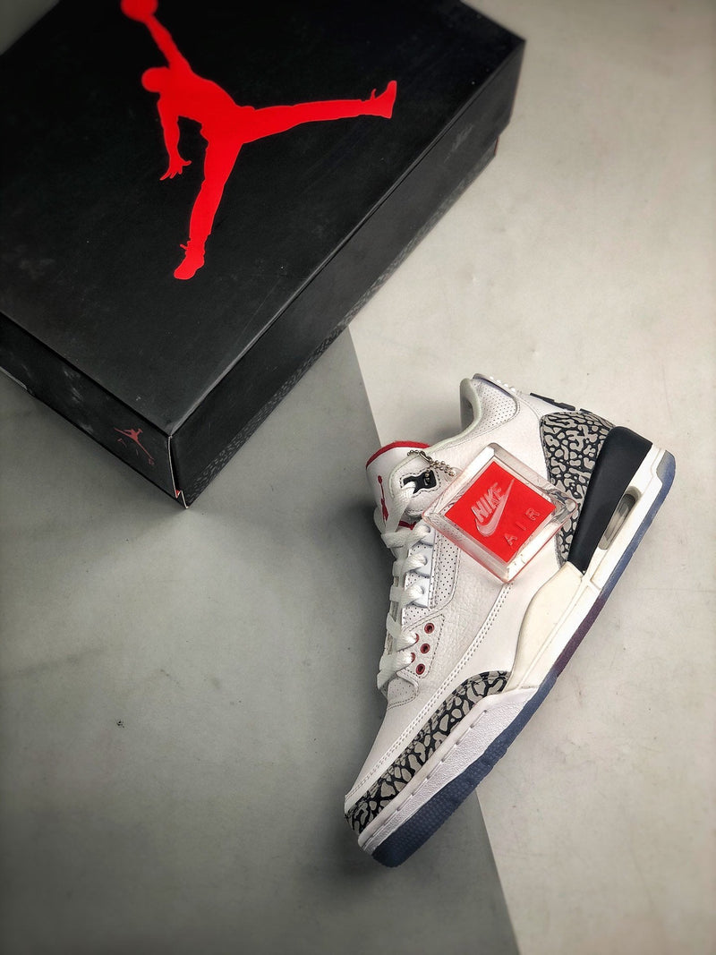 Tênis Nike Air Jordan 3 Retro "Free Throw Line White Cement"